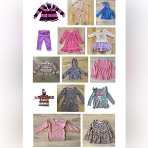 4T Toddler Girls Fall/Winter Clothing Bundle- 15 pieces